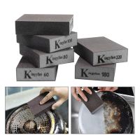 【CW】 1/6pcs Sanding Sponges Blocks Sponge Block Polishing Wood Metal Derusting Sandpaper Washable