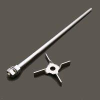 1pcs Lab 304 Stainless Steel Cross Centrifugal Blade Four-leaf Paddle for Laboratory Mixer Equipment Stirring Rod Optional