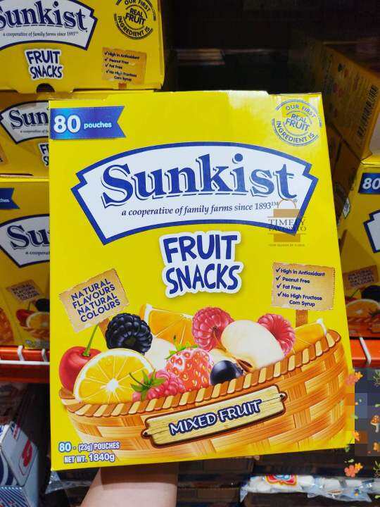 Sunkist Assorted Mixed Fruit Snacks (80 pack) Lazada PH