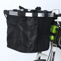 Quick Release and Easy Install Detachable Folding Handlebar Basket Cycling Bag Carrier Dog Bike Bicycle Basket