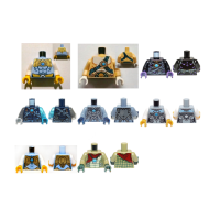 Lego part (ชิ้นส่วนเลโก้) No.973pbxx Minifigure part torso - Chima