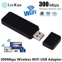 LccKaa USB 2.0 WiFi Adapter 300Mbps Wireless wifi usb Network Card 2.4G 5G Dual Band Wifi Wireless Dongle Adapter for Pc Laptop  USB Network Adapters