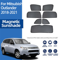 For Mitsubishi Outlander ES 2013- Magnetic Car Sunshade Front Windshield Mesh Frame Curtain Rear Side Window Sun Shade Visor