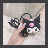 เคสไอโฟน18/20W ลายการ์ตูน Kuromi,ฝาครอบเครื่องป้องกันที่ชาร์จน่ารัก Sanrioes Kuromi Cable เคสโทรศัพท์กันกระแทกนักเรียน