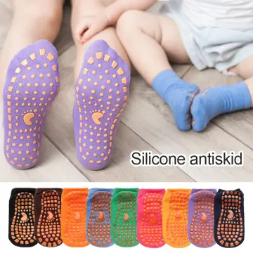 Breathable Silicone Trampoline Non Slip Socks For Women Anti Skid