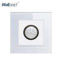 ✑▦ Human Sensor Switch Wallpad Luxury Crystal Glass 110V-250V EU UK Standard Wall Light Stair Corridor IR Sensor Move Sensor Switch