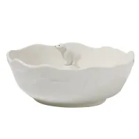 White Porcelain Fruit Salad Bowl Kitchen Tableware Bowl Soup Dining Table Food Snack Container Tray