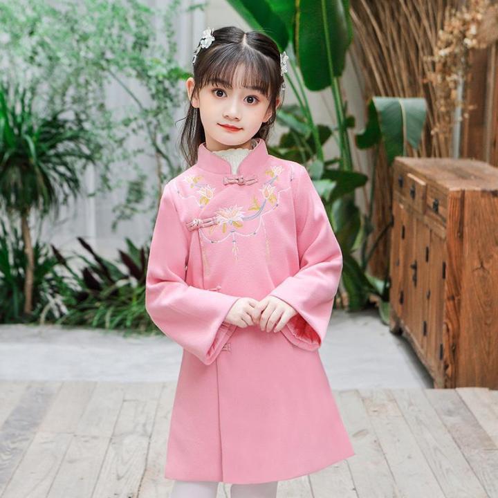 HF Kids Cheongsam Skirt Chinese Fashion Celebration Spring Festival New ...