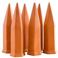 6Pcs เซรามิคพืช Waterer Of Terracotta Self Watering Spikes พืชรดน้ำอุปกรณ์สำหรับวันหยุดสำหรับในร่มและกลางแจ้ง