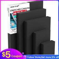 bjh✹  Paint Canvases for Painting Pack of 4 Canvas Cotton Stretched 8 oz Gesso-Primed Supplies