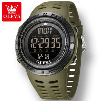 OLEVS 1109 Silicone Band Men Wristwatches Waterproof Digital Sport Watch For Men Chronograph Luminous Calendar Week Display