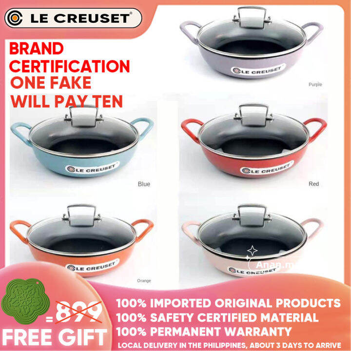 LE CREUSET The new French cool color enamel cast iron pan frying frying