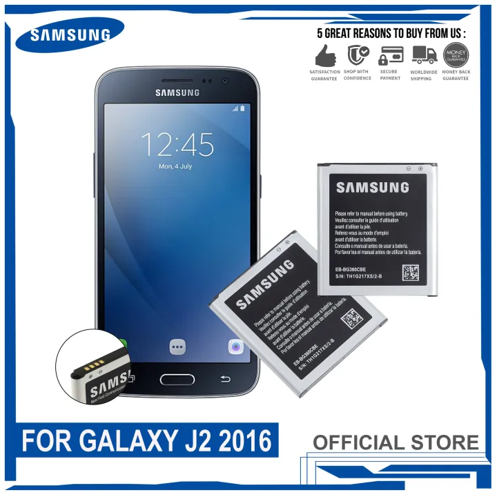 For Samsung Galaxy J2 16 Battery Original Fir Sm J0f Sm J0h Sm J210f Sm J210h Model Eb Bg360bbe Eb Bg360cbe 00mah High Quality Battery Lazada Ph