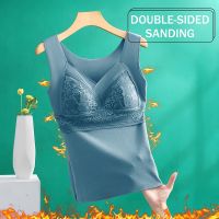 ฤดูหนาวกำมะหยี่เสื้อกั๊กความร้อนชุดชั้นใน Camisole Warm Sling Vest Top Thermo ชุดชั้นในผู้หญิงฤดูหนาว Top เสื้อกล้าม Intimate