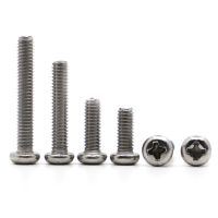 M1 M1.2 M1.4 M1.6 M2 M2.5 M3 M4 M5 M6 M8 304 Stainless Steel Cross Recessed Pan Head Screw Phillips TV Computer Bolts