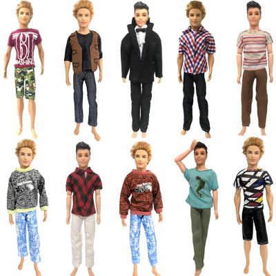 NK 1 Pcs Prince Ken Doll Clothes Fashion Suit Cool Outfit For Barbie Boy KEN Doll Children 39;s Birthday Presents Gift Toys JJ