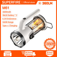 ไฟฉาย M61 SUPERFIRE แสงทำงานแบบพกพาไฟฉายแสงสว่างจ้ากันน้ำ