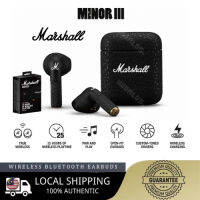 Original Marshal Minor III ลำโพงเพลงซับวูฟเฟอร์ Hi-Fi บลูทูธไร้สายเฮดโฟนแบบเสียบหูแท้สำหรับโทรศัพท์