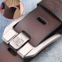 Famous nd Luxury Designer Belts for Men Vintage Spilt Genuine Leather Pin Buckle Waist Strap Belt for Jeans High Quality 2022