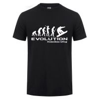 Fashion Evolution Of Snowboarding T Shirt - Funny T-Shirt Darwin Retro Extreme Comic Tad Tshirt