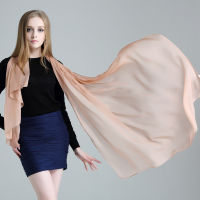 Gifts Fast Shipping Pure -Colored Silk Scarf Ladies Spring And Summer Mulberry Thin Chiffon