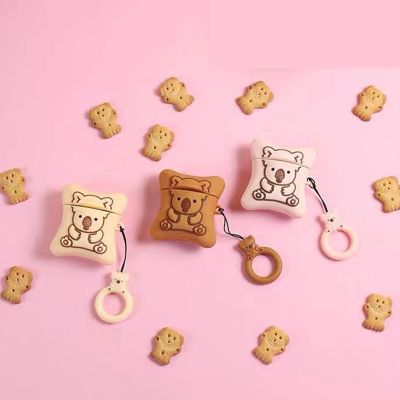 【CC】 AirPods pro Cartoon Koala Biscuits Earphone Airpods 1/2 Cover with