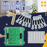 [EnidJuli] 21PCS 86 Type Cassette Repair Device Switch Socket Iron Black Hard Nail Head Universal Outlet Box Repairer With 10 Screws Tools And 1 Wrench