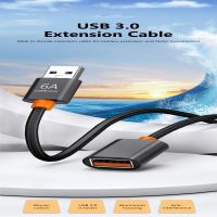 CANVELL ที่ชาร์จไฟรวดเร็ว USB หัวเดี่ยวแล็ปท็อป1.5ม. 3.0สายเชื่อมต่อ120W สายต่อไฟตัวเมียไปยังตัวผู้ยูเอสบีสายเคเบิลข้อมูล3.0สายพ่วง