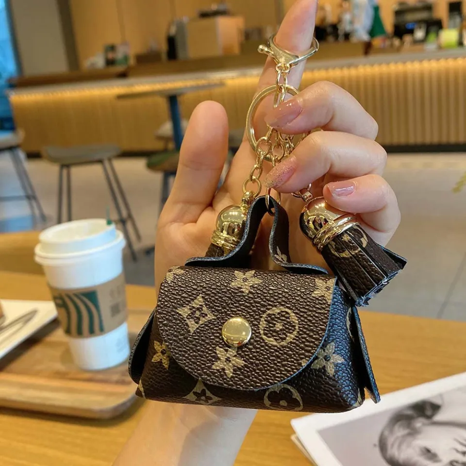 Mini Printed Wallet Keychain Purse Bag Zipper Small Coin Pocket