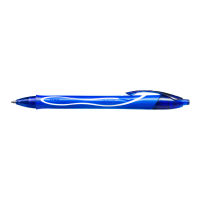 BIC บิ๊ก ปากกา Gel-ocity Fullgrip ปากกาเจล เเบบกด หัวปากกา 0.7 mm. หมึกน้ำเงิน จำนวน 1 ด้าม