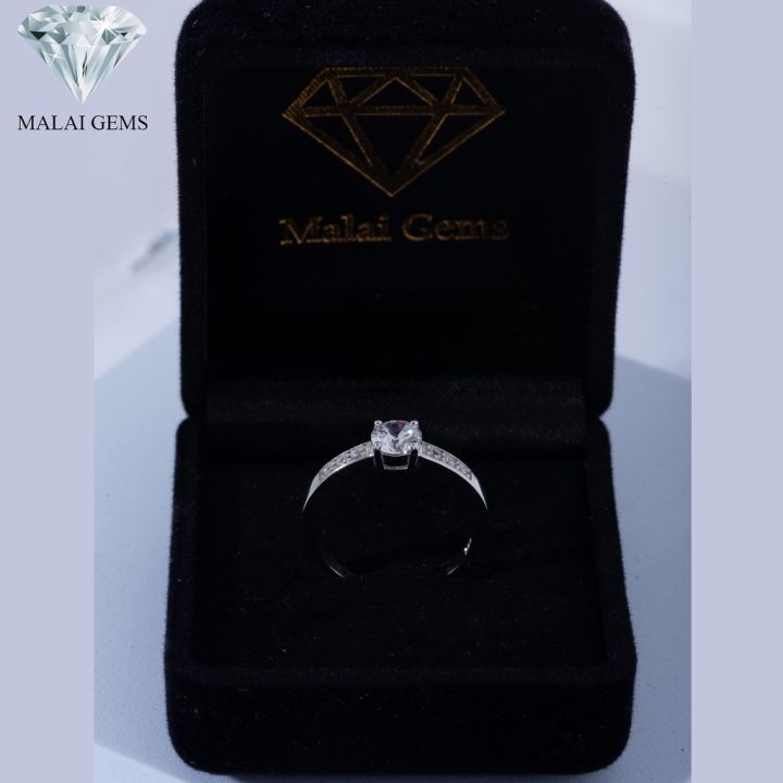 malai-gems-แหวนเพชร-เงินแท้-925-เคลือบทองคำขาว-ประดับเพชรสวิส-cz-รุ่น-151-tr4138-แถมกล่อง-แหวนเงินแท้-แหวนเงิน-แหวน