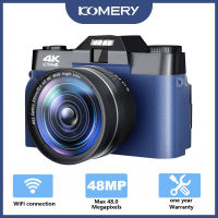 KOMERY รุ่นใหม่กล้อง48MP ดิจิตอล Wifi 4พัน YouTube Vlogging กล้อง16X ซูมกล้องดิจิตอลของขวัญสำหรับเพื่อนครอบครัว