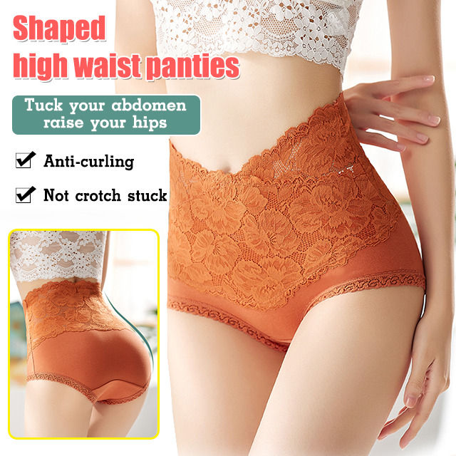 High Waisted Tuck Pants Women's Shaping Pants Cotton Crotch