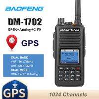 Baofeng วิทยุดิจิทัล DMR DM-1702พร้อมช่องเสียบ GPS คู่,เครื่องรับส่งวิทยุ5W ดูอัลแบนด์136-174และ400-470วิทยุ Mhz Ham