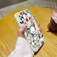 เคส Chenyyyka สำหรับ Huawei Nova 4 Nova 4E P30 Lite เคสแฟชั่นรูปแบบ Pochacco นุ่มเคสมือถือด้านข้างบางลายขอบสี่เหลี่ยมด้านข้างเคสซิลิโคนนิ่มเคสป้องกันการกระแทก