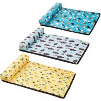 【LZ】 Pet Dog Pillow Cooling Mat Pad Summer Dogs Cats Ice Silk Cooling Blanket Cushion Pet Sofa Kitten Accessories Puppy Supplies