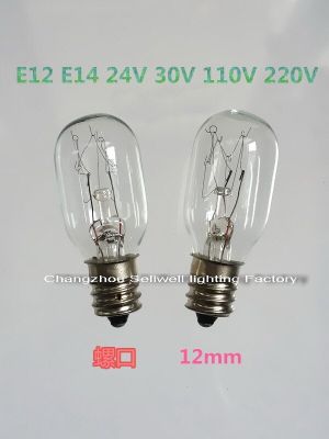 Machine tool indicator light bulb 24V30V110V220V10W15W E12 Lo bulb oval light bulb A1195 sellwell lighting
