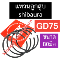 แหวนลูกสูบ SHIBAURA รุ่น GD75 (80มิล) แหวนลูกสูบgd75 แหวนลูกสูบ80มิล แหวนgd75 แหวน80มิล แหวนลูกสูบshibaura อะไหล่shibaura