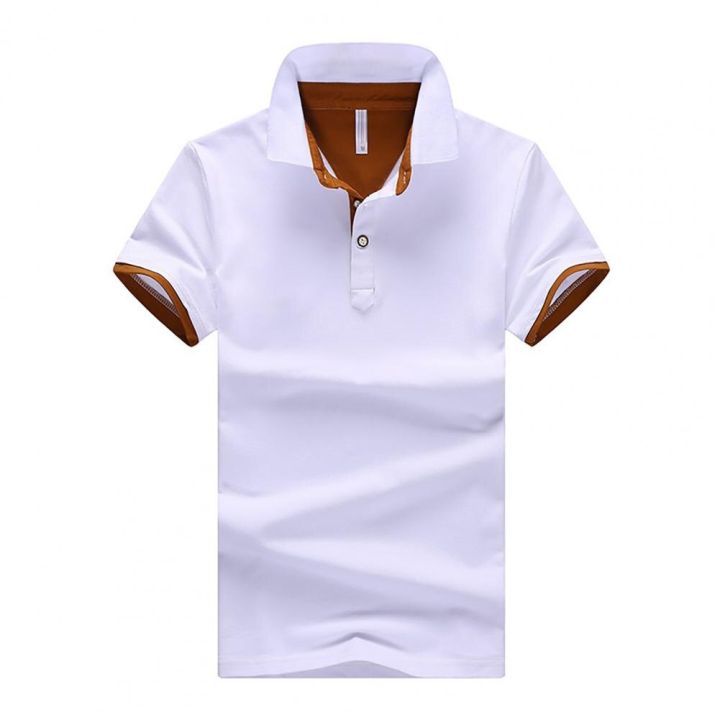 เสื้อเชิ๊ตผู้ชายแขนสั้นผ้าฝ้ายคุณภาพสูงเสื้อโปโล22-23แบรนด์เสื้อผ้าแบรนด์เจอร์ซีย์คอตั้งฤดูร้อนสินค้าเสื้อโปโลสั่งทำ