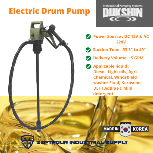 Dukshin Electric Drum Pump DEP1403T Lazada PH