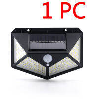 100 LED Solar Light Outdoor PIR Motion Sensor Detection Street Lighting Wall Lamp Sunlight Powered For Garden Spotlight