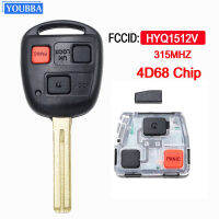 YOUBBA ใหม่เปลี่ยนกุญแจรีโมทสำหรับเล็กซัส GX470 LX470 4D68ชิป315MHZ- FCCID : HYQ1512V ที่มี TOY48ใบมีด