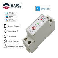 【YF】 1P 1P N WiFi Smart Circuit Breaker Time Relay Switch Voice Remote Control by eWeLink App Works with Alexa Google Home Assistant