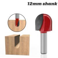 1pc 12mm Shank Diameter 25.3mm Core Box Wood Router Bit ทังสเตนเหล็ก CNC Router แกะสลักไม้เครื่องมือทํางาน