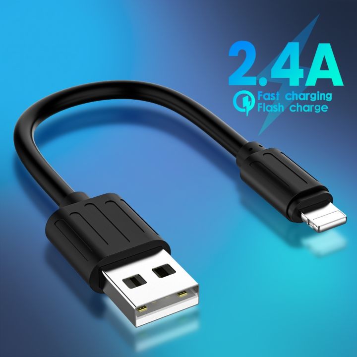 chaunceybi-usb-data-cable-25cm-short-for-iphone-14-13-12-charging-kable-0-25m-fast-bank-charger
