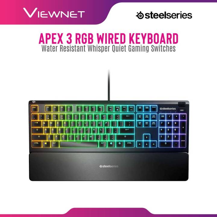 SteelSeries Apex 3 Water Resistant Gaming Keyboard - 64795