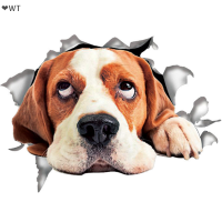 ❤️WT 3D 5ชนิดของ Funny CUTE Dog Puppy Side Car Sticker ไวนิลรถผนังหน้าต่าง decal