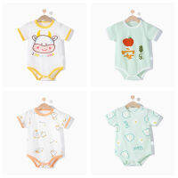 HX Baby One-Piece Romper ทารกแรกเกิดการ์ตูนพิมพ์ Jumpsuit แขนสั้นสำหรับทารก0-3ปี