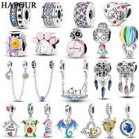 925 Silver Charms Beads Perfume Cat Fit Original Pandora Bracelet Making Jewelry Diy For Woman Pendants