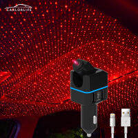 Carlorlife LED Car Star Night Light Aevdor Car Star Roof Lights with Double USB Car Charger Romantic Star Lights